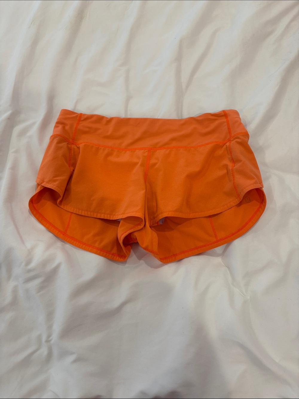 lululemon athletica Women's Bright Orange Athletic Shorts
